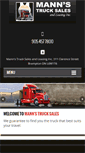 Mobile Screenshot of mannstrucksales.com